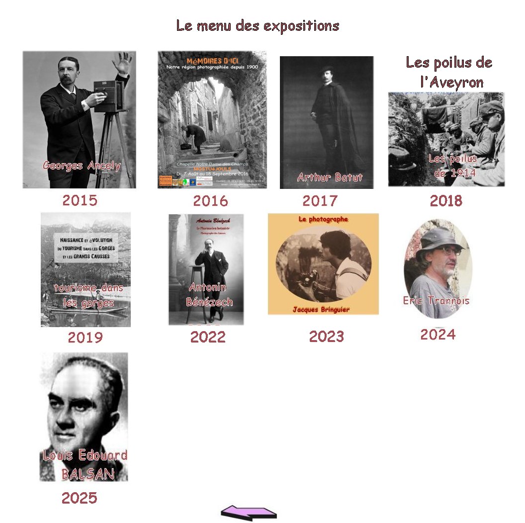 Menu des expositions à Notre Dame des Champs